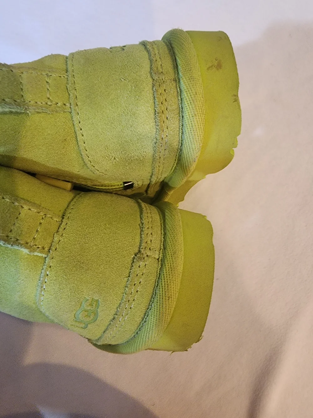 UGG Neumel Green Kids Lace-Up Cozy Boots 6